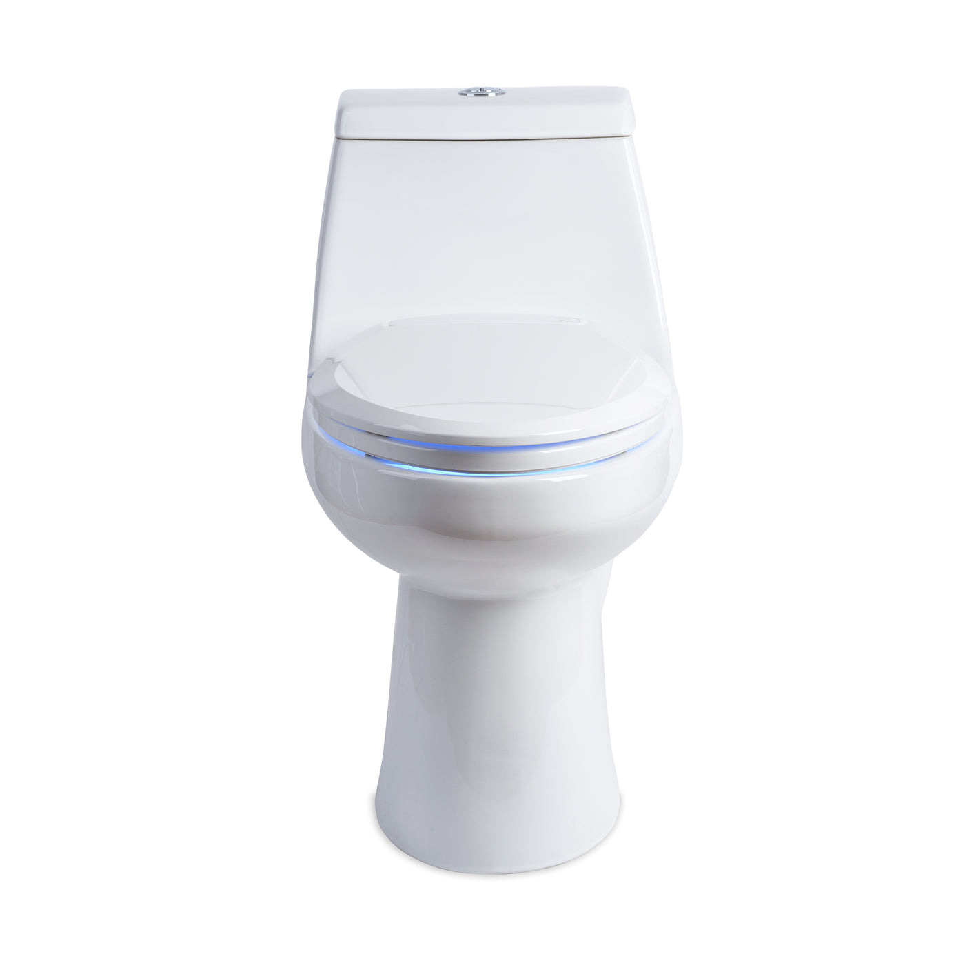 Brondell L60 LumaWarm Heated Nightlight Round Toilet Seat, White