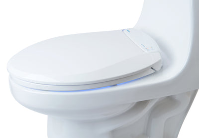 Brondell LumaWarm Heated Nightlight Toilet Seat Round White L60-RW